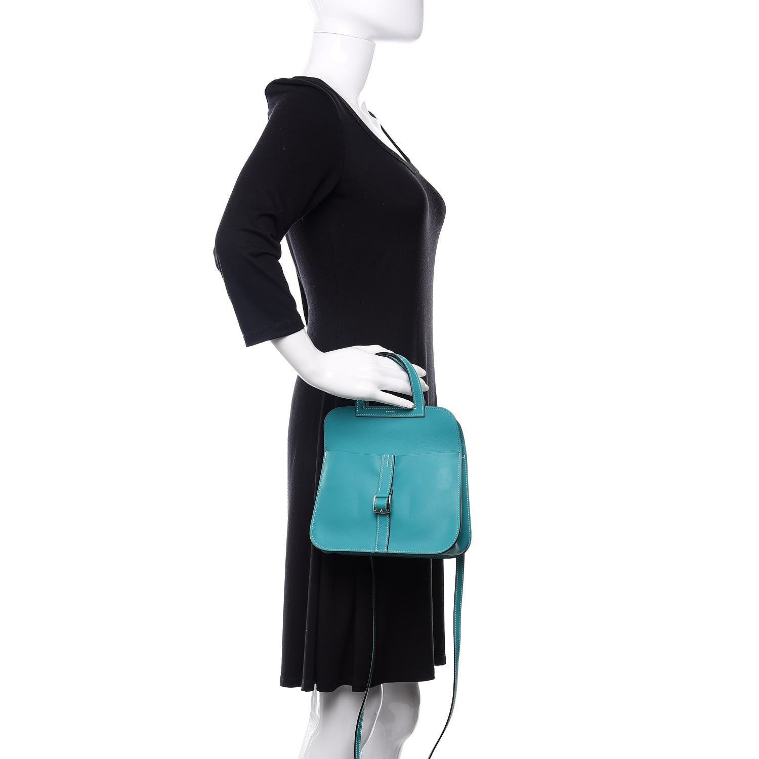 Hermes Swift Mini Halzan 22 Bleu Paon 3 of 11