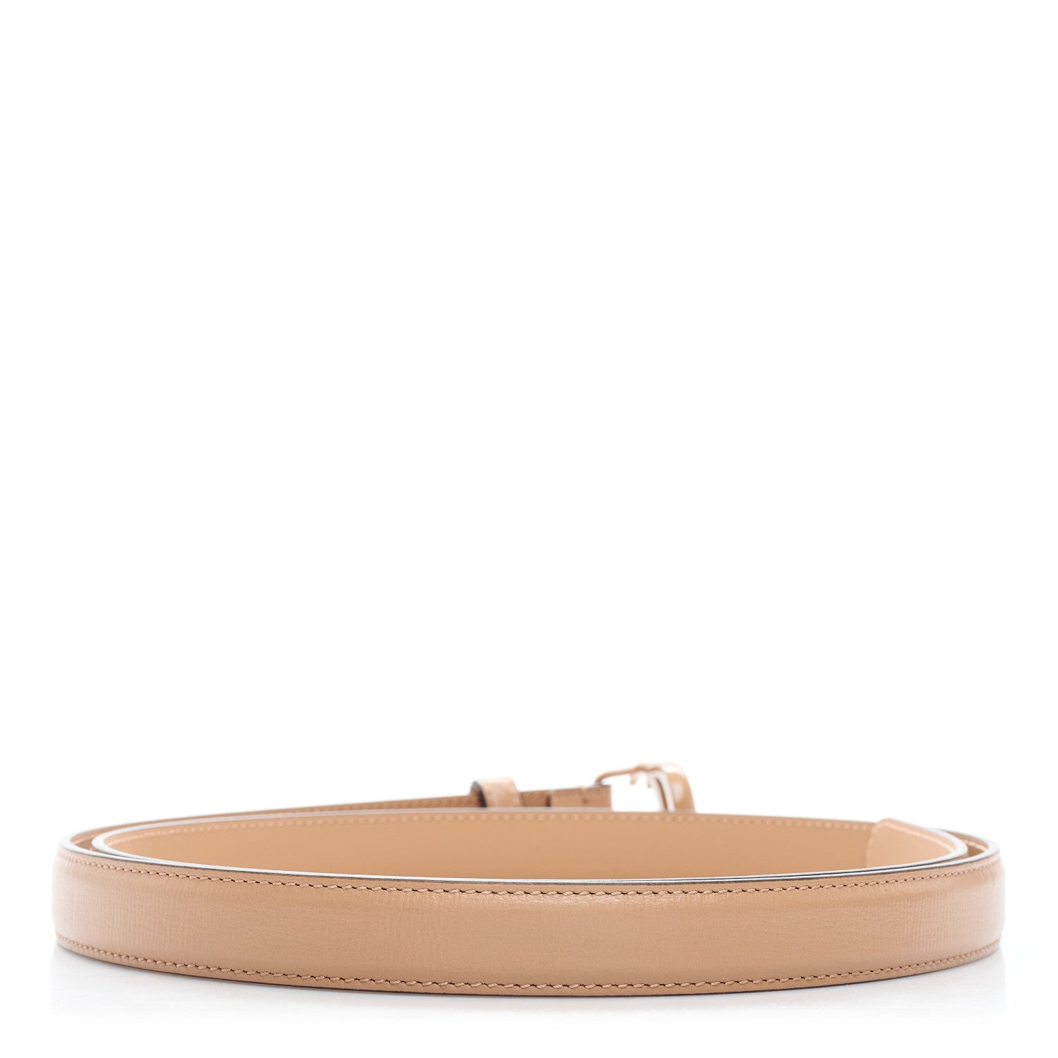 Gucci Azalea Calfskin Enamel Monochrome Double G 20mm Belt 100 40 Camelia 2 of 5