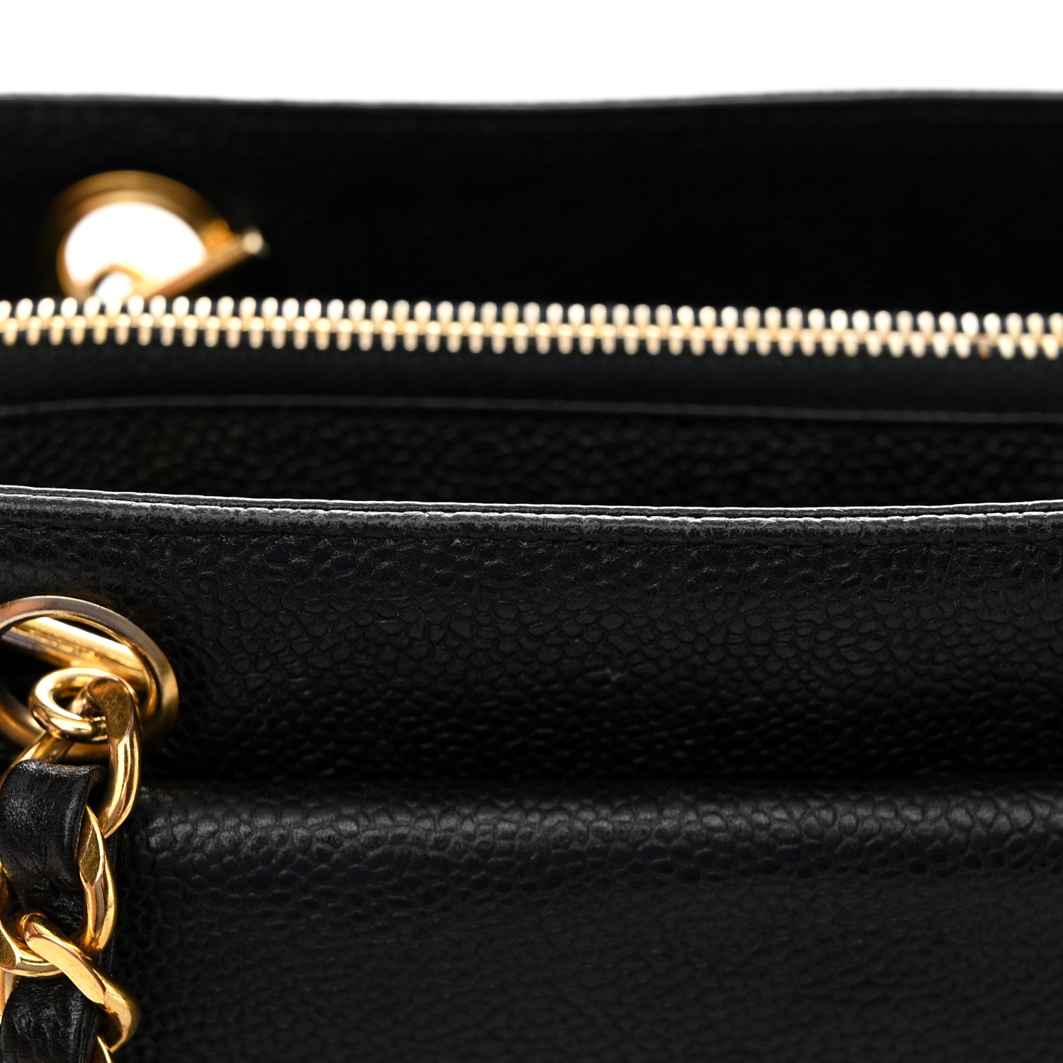 Chanel Caviar CC Shopper Tote Black 11 of 14