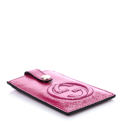 Gucci Patent Soho Envelope Card Case Bright Bougainvillea 4 of 7