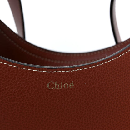 Chloe Small Grain Smooth Calfskin Small Darryl Hobo Sepia Brown 6 of 11
