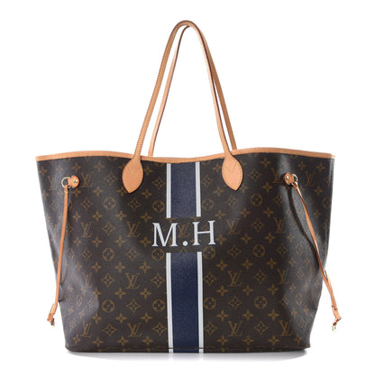 Louis Vuitton Monogram My LV Heritage Neverfull GM Blue Marine Gris 1 of 10