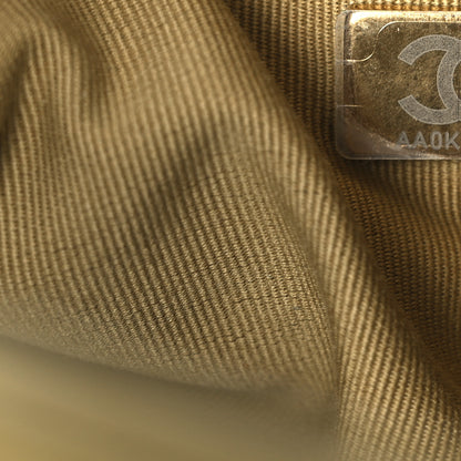 Chanel Shiny Crumpled Calfskin Quilted Mini 31 Shopping Bag Khaki 7 of 10