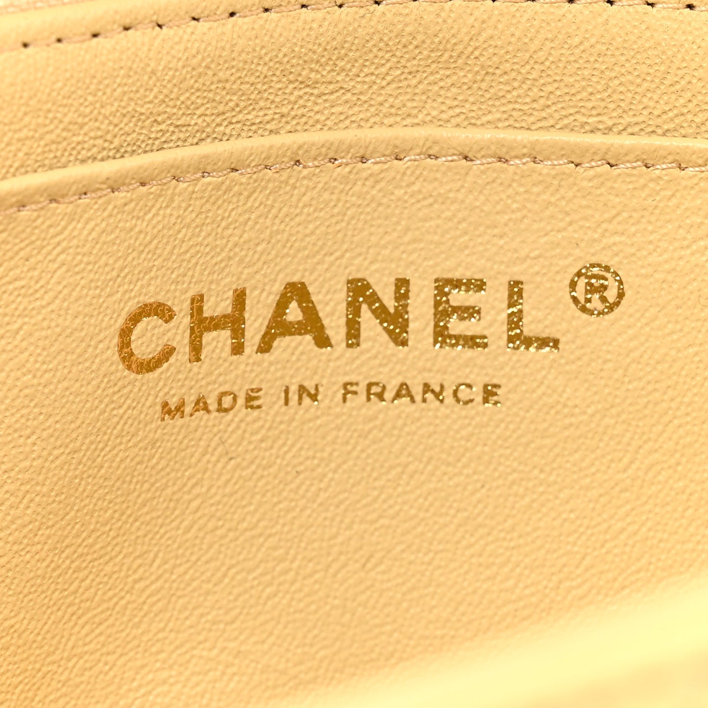 Lambskin Quilted Mini Top Handle Rectangular Flap Yellow