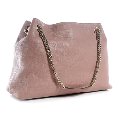 Gucci Cellarius Calfskin Medium Soho Chain Shoulder Bag Dark Cipria 3 of 7