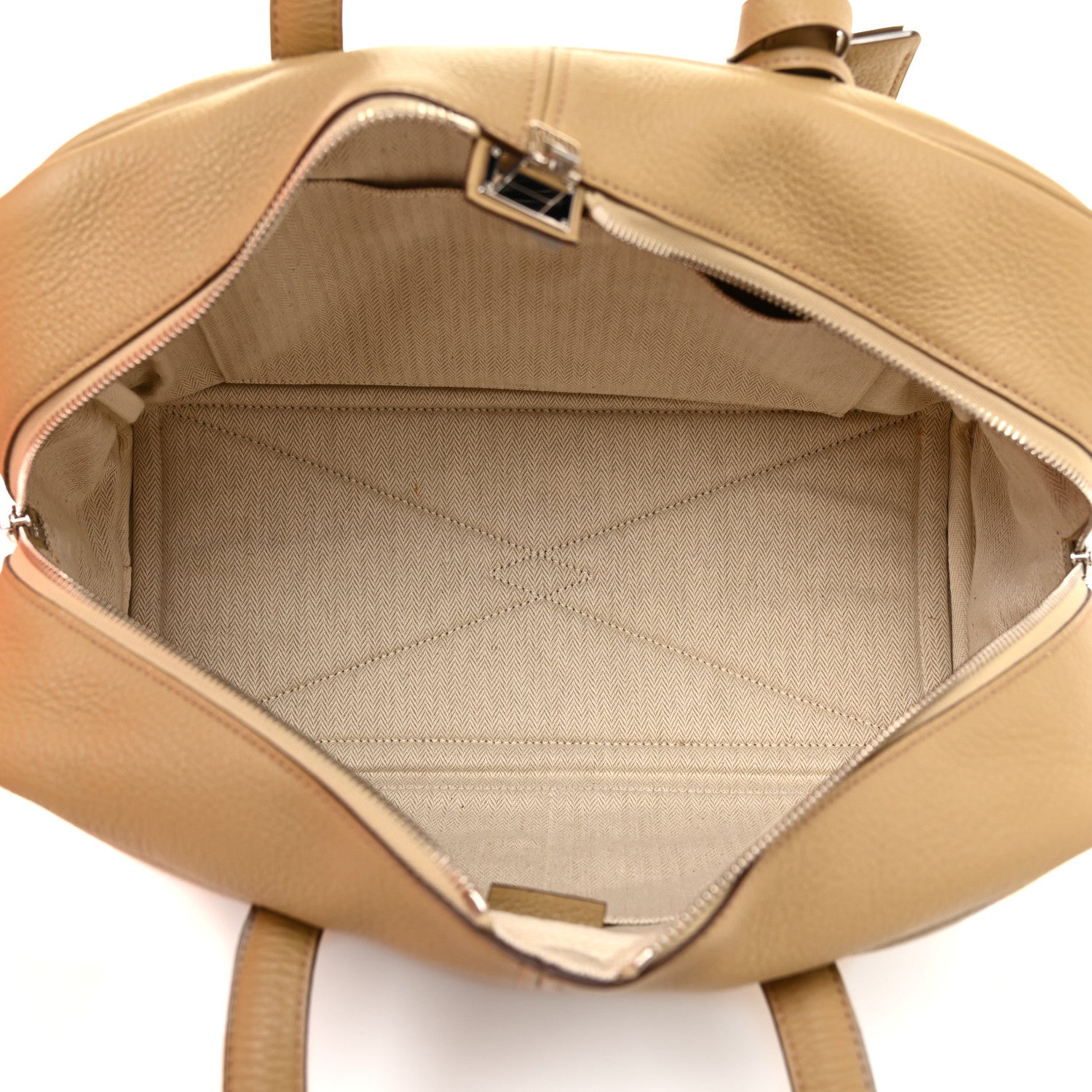 Hermes Taurillon Clemence Victoria II 35 Camel 4 of 14