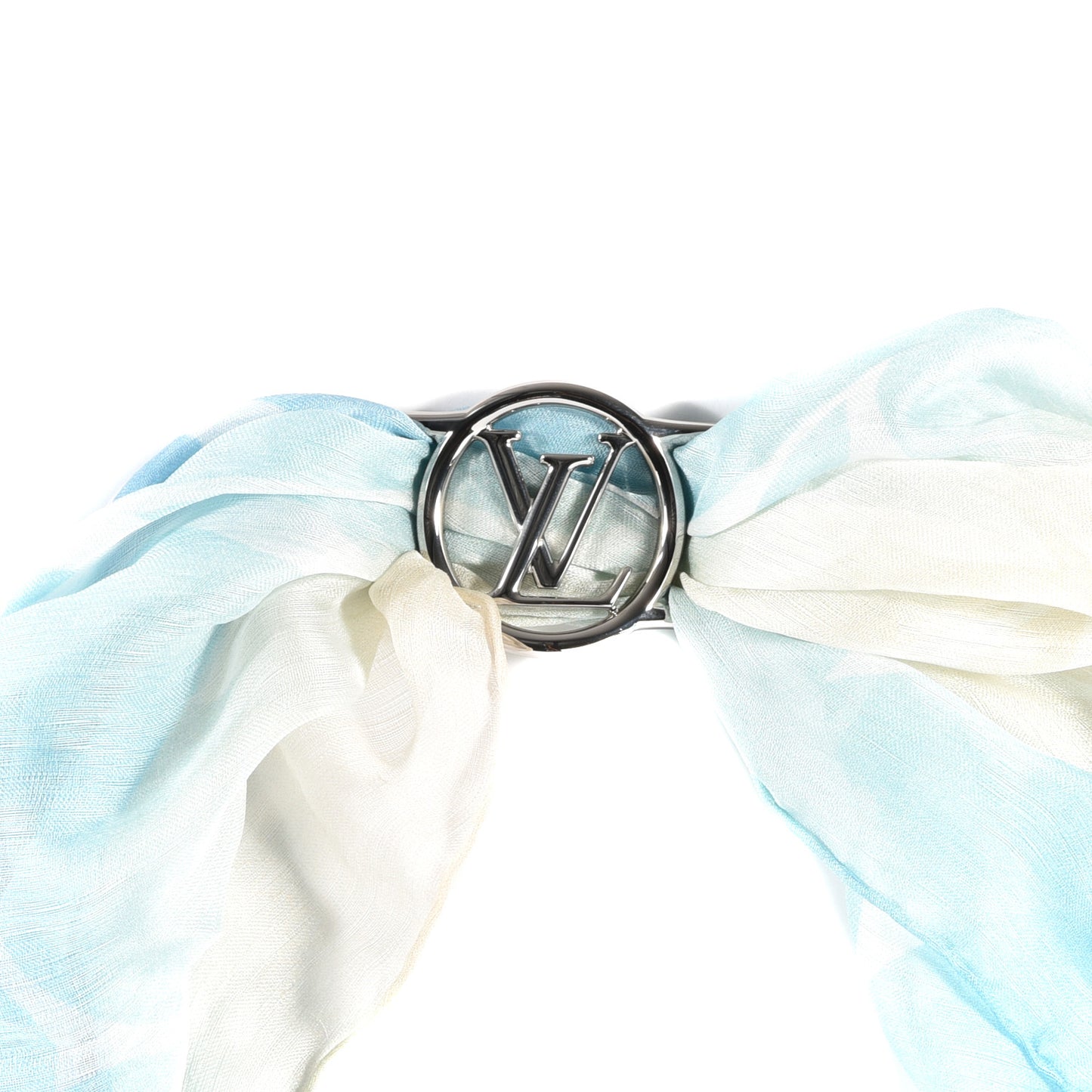 Silk Monogram Gradient LV Envy Bandeau Blue