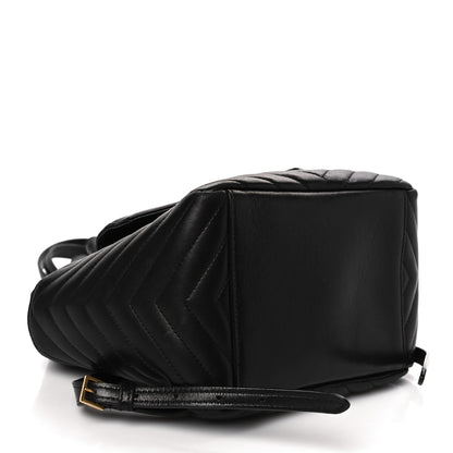 Saint Laurent Lambskin Matelasse Monogram Joe Backpack Black 4 of 8