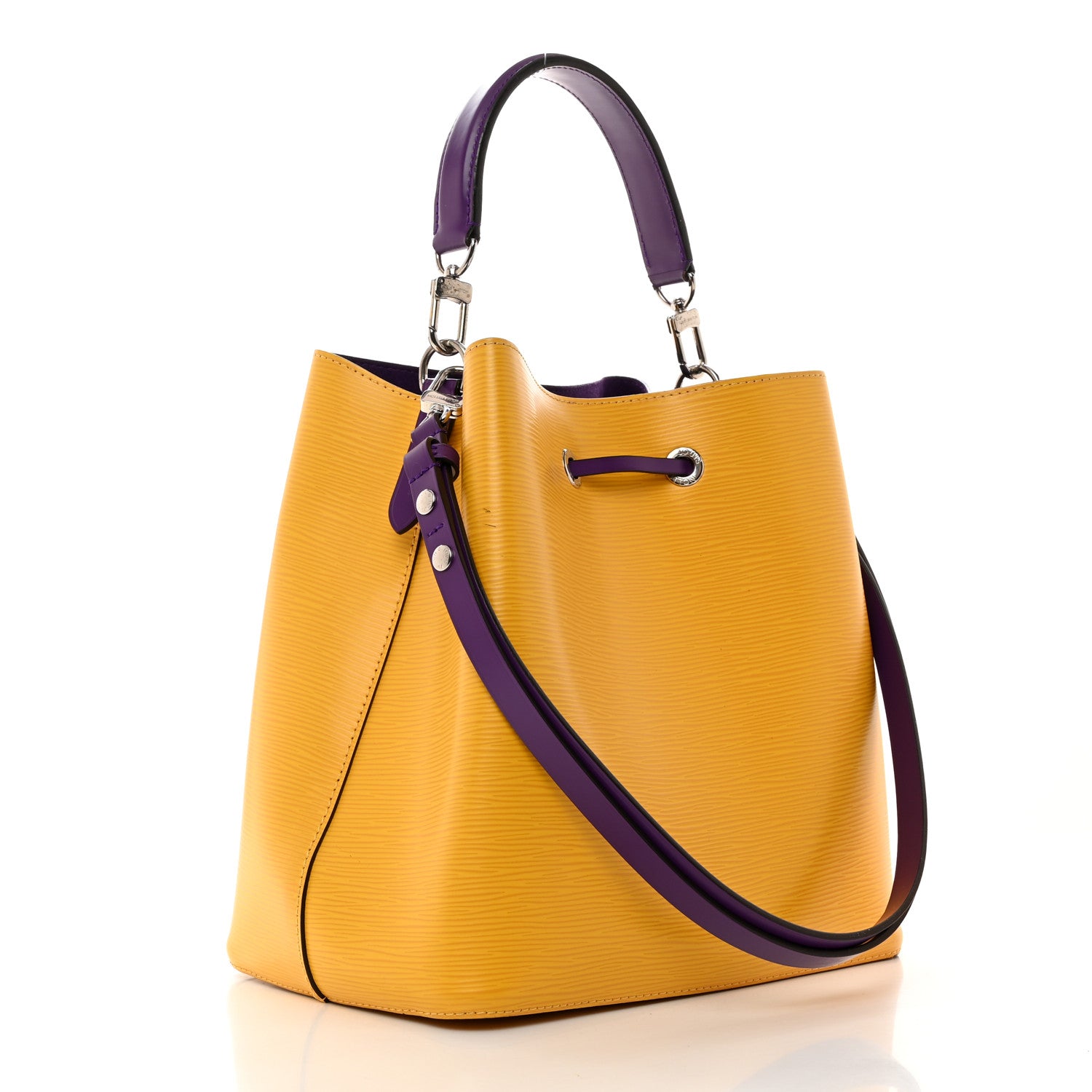 Louis Vuitton LOUIS VUITTON Epi NeoNoe MM Citron Violet 2 of 11