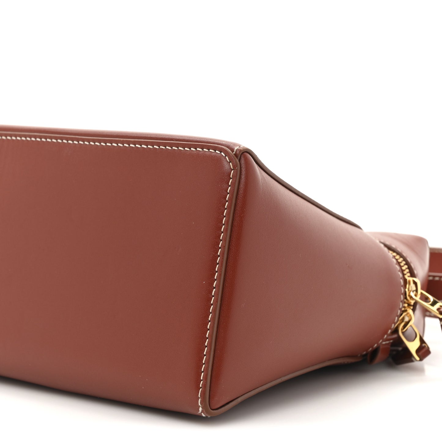 Saddle Calfskin Extra Bag L27 Deep Kummel