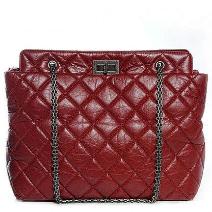 Chanel Aged Calfskin Reissue 2.55 Tote Red 1 of 8
