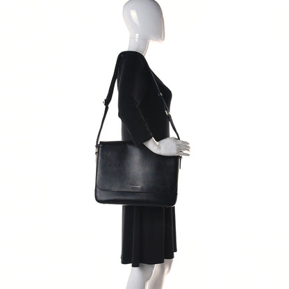Burberry Grainy Calfskin Messenger Bag Black 2 of 12