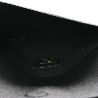 Saint Laurent Grain De Poudre Uptown Pouch Black 5 of 10
