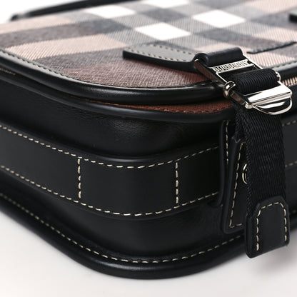 Burberry E-Canvas Giant Check Rider Crossbody Dark Cranberry 8 of 9