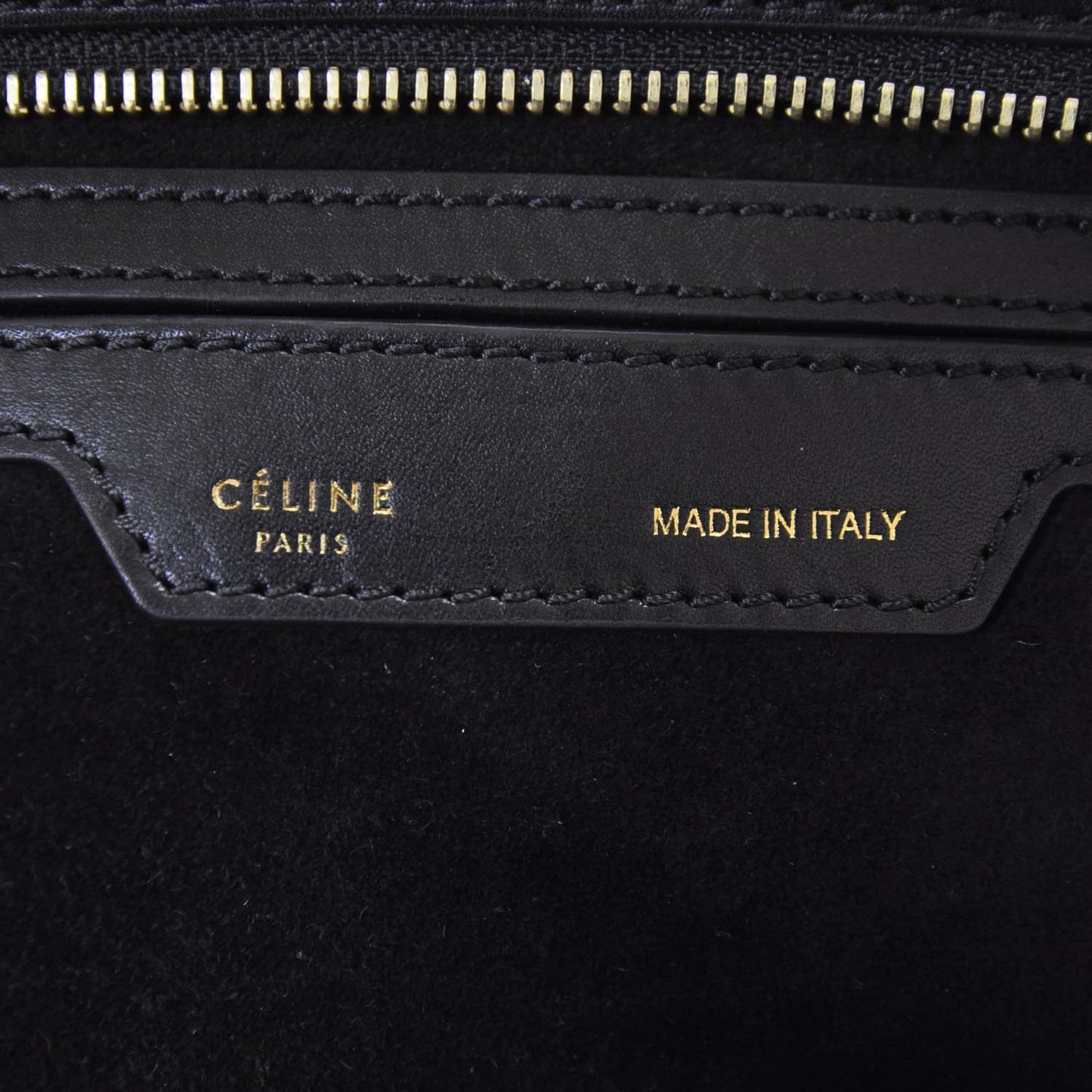 Calfskin and Suede Trapeze Black
