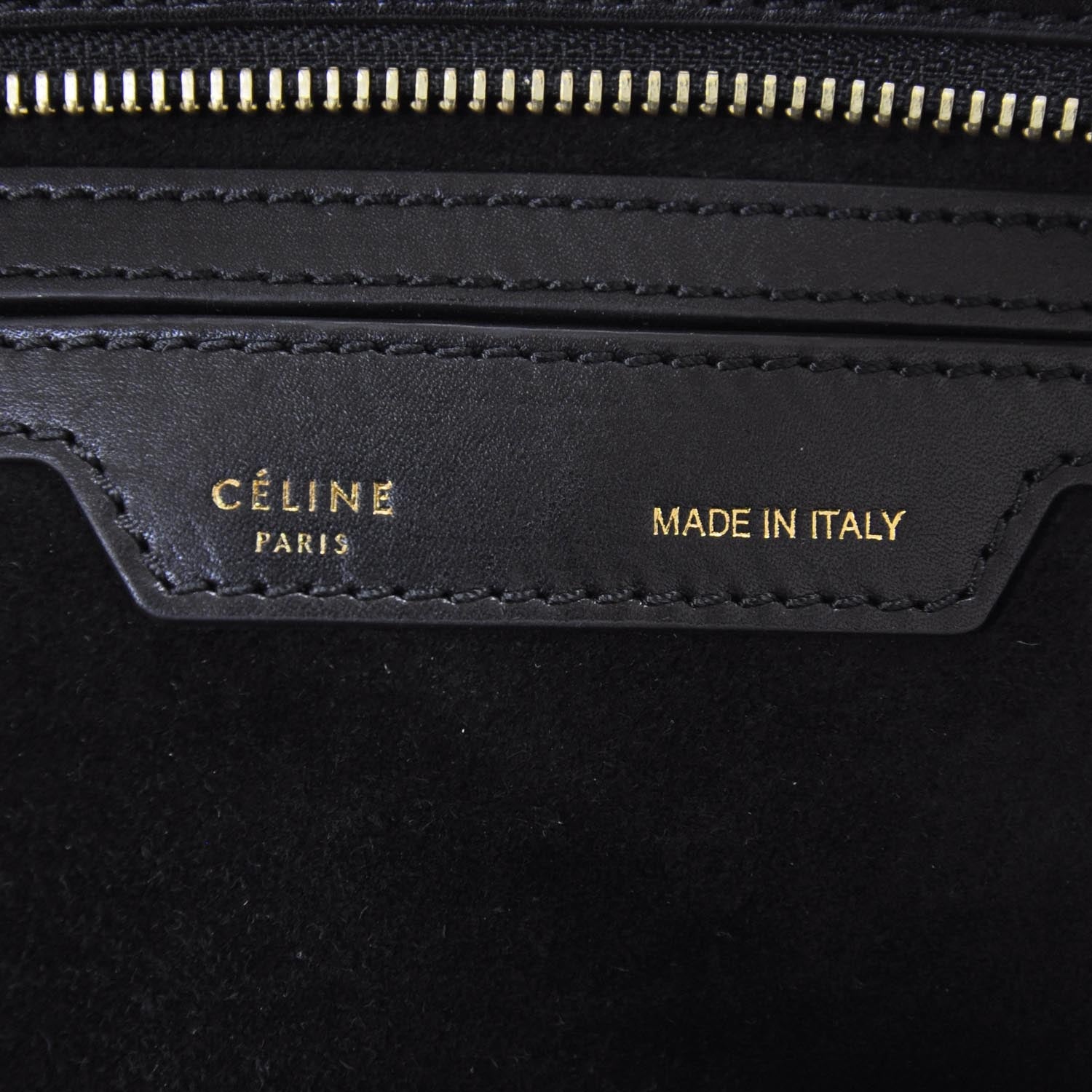 Celine Calfskin and Suede Trapeze Black 6 of 8