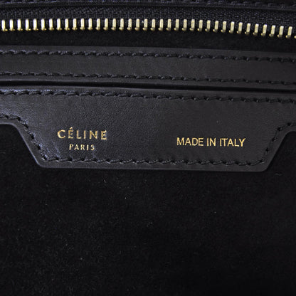 Celine Calfskin and Suede Trapeze Black 6 of 8