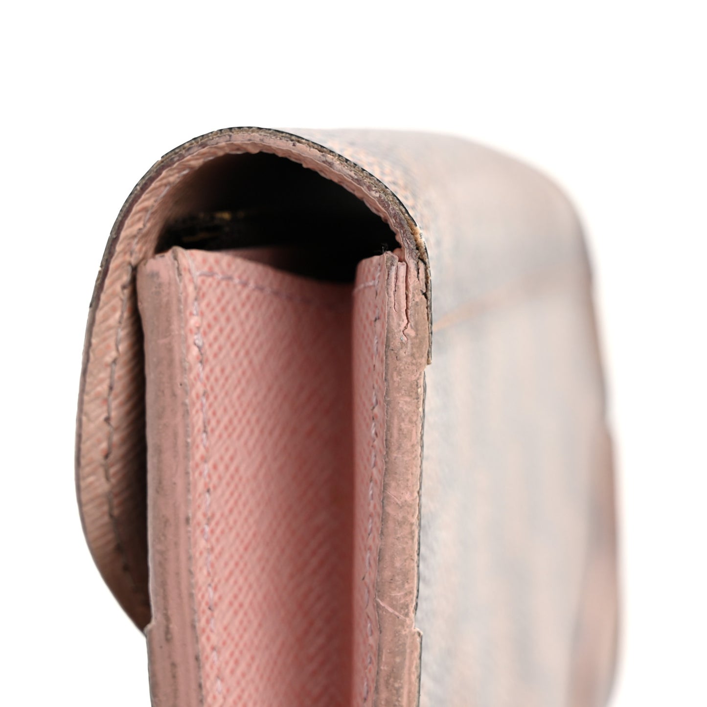 Damier Ebene Caissa Wallet Rose Ballerine