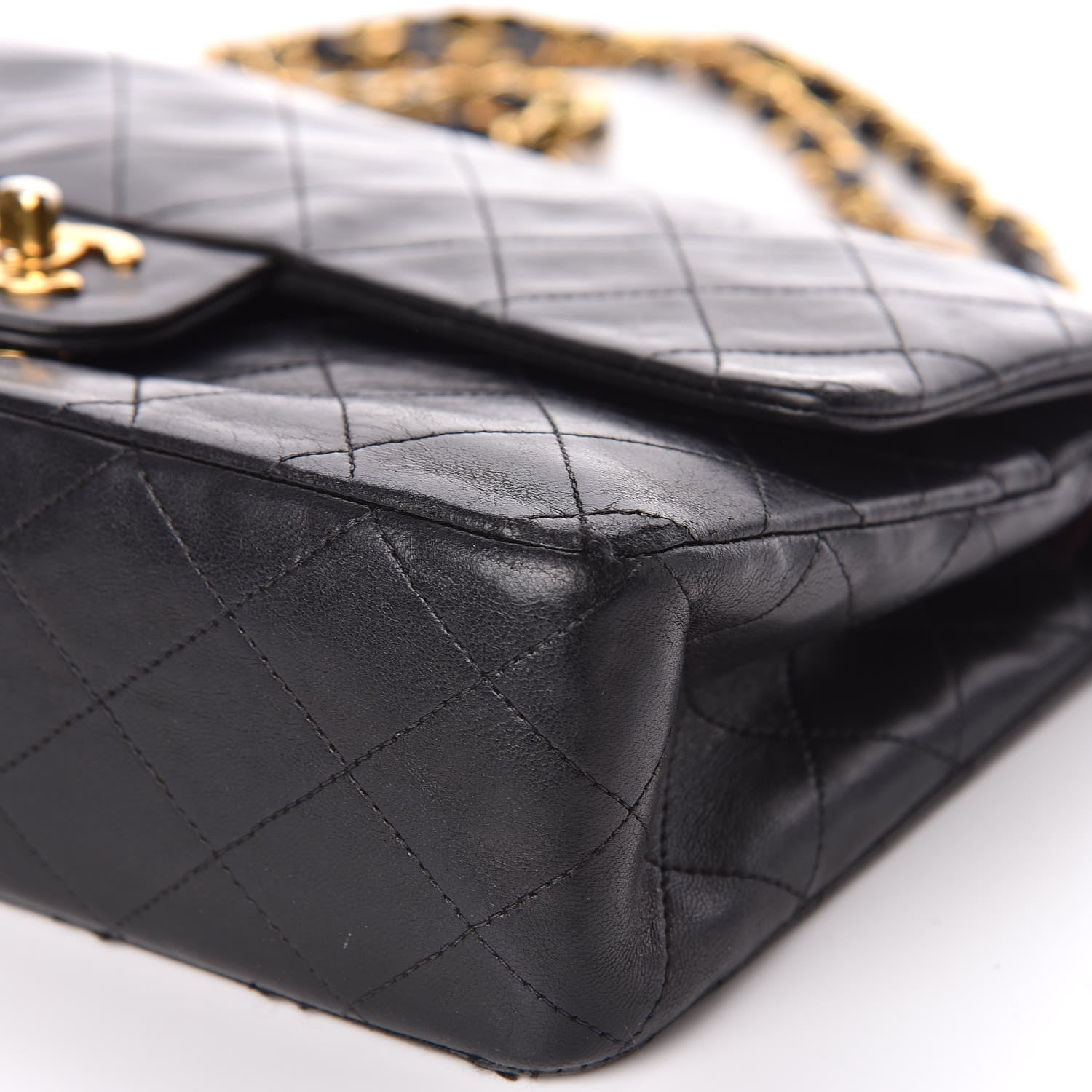Chanel Lambskin Quilted Medium Double Flap Black 6 of 18