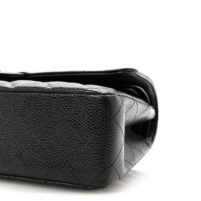 Chanel Caviar Quilted Medium Double Flap Black 10 of 11