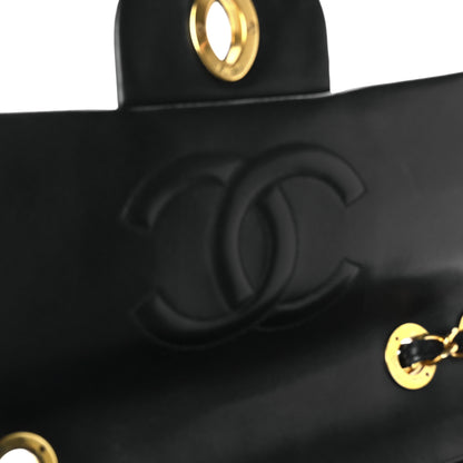 Chanel Lambskin Quilted XL Jumbo Single Flap Black 8 of 12
