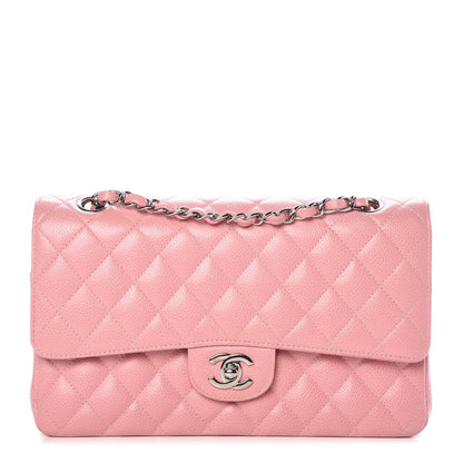 Chanel Caviar Quilted Medium Double Flap Pink 1 of 10