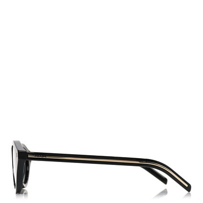 Prada Acetate Iconic Metal Plaque Sunglasses SPR B15 Black 3 of 7