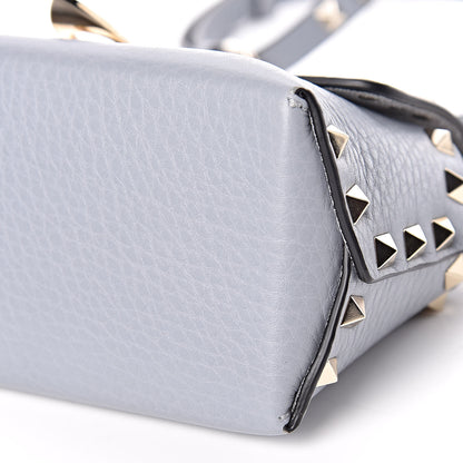 Valentino Garavani Pebbled Calfskin Mini Rockstud Crossbody Bag Light Stone 10 of 10