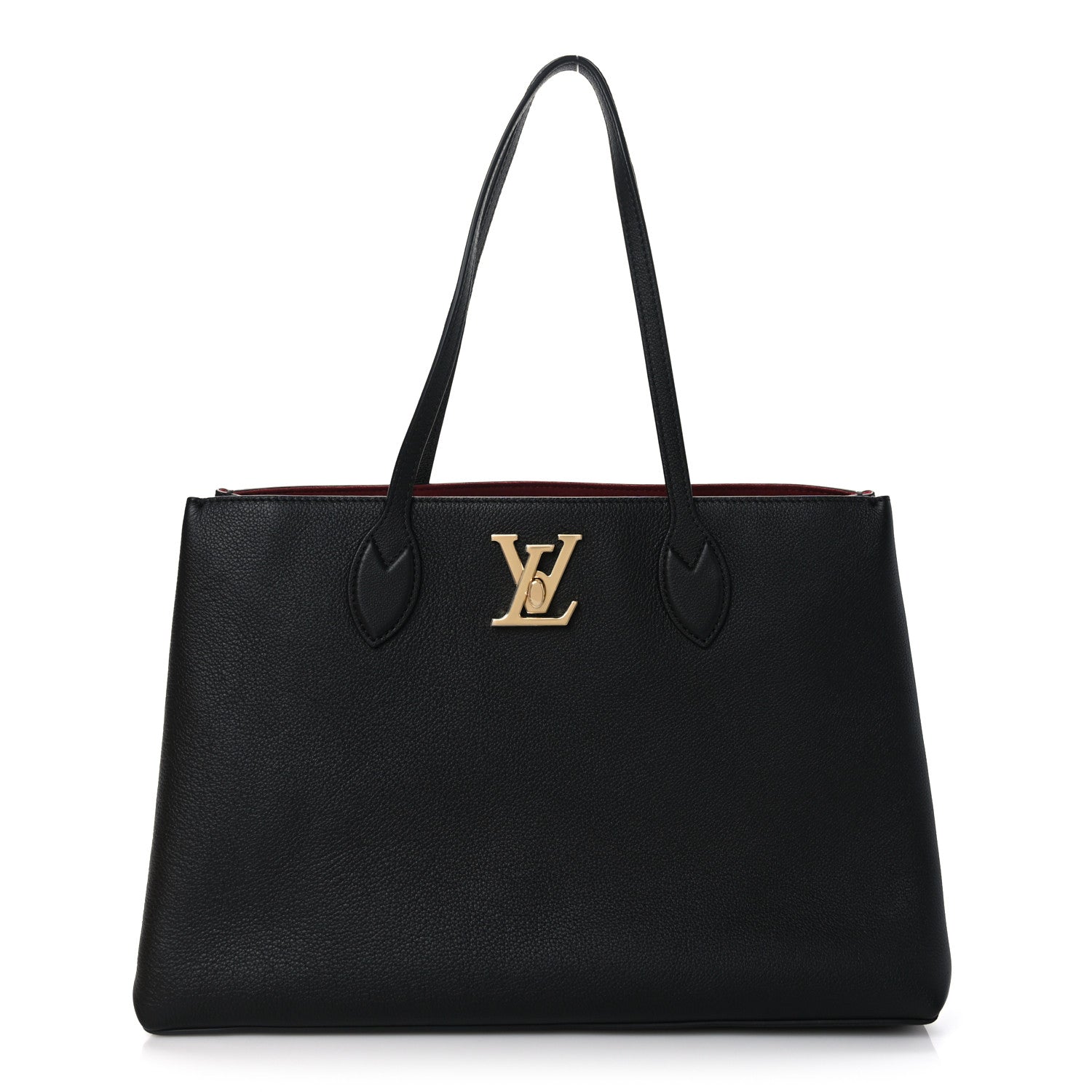 Louis Vuitton Grained Calfskin Lockme Shopper Black 1 of 9