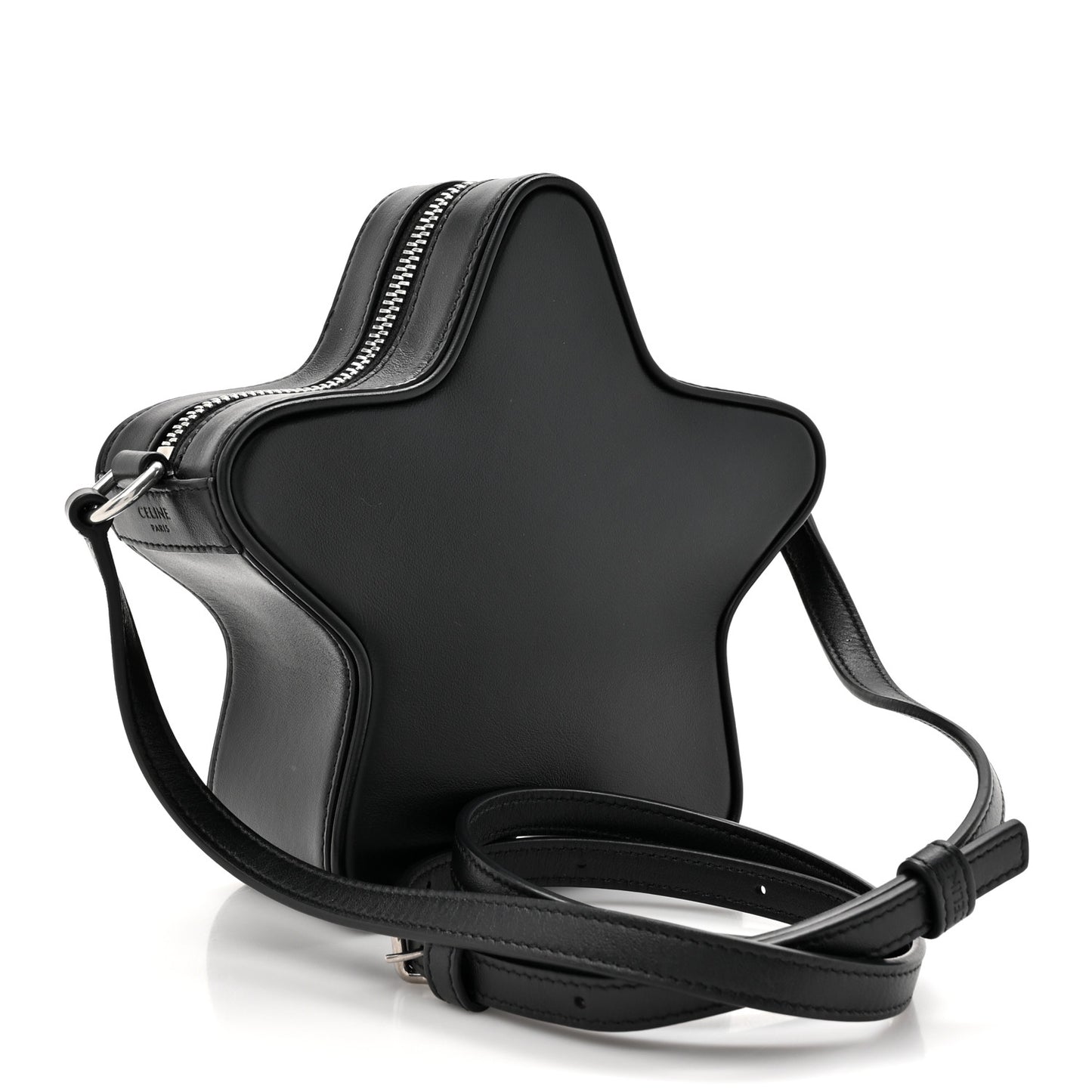 Smooth Calfskin Star Crossbody Bag Black
