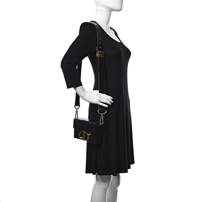 Christian Dior Crackled Lambskin 30 Montaigne Box Bag Black 2 of 11