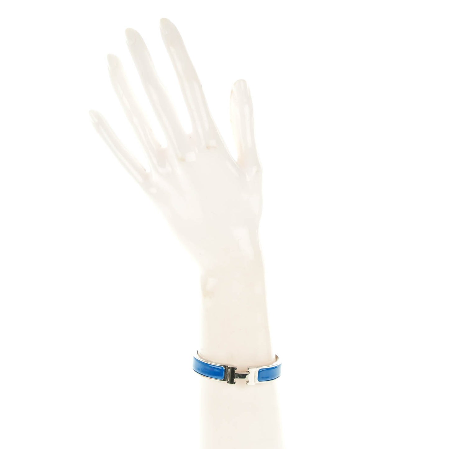Narrow Enamel Clic Clac H Bracelet PM Bleu