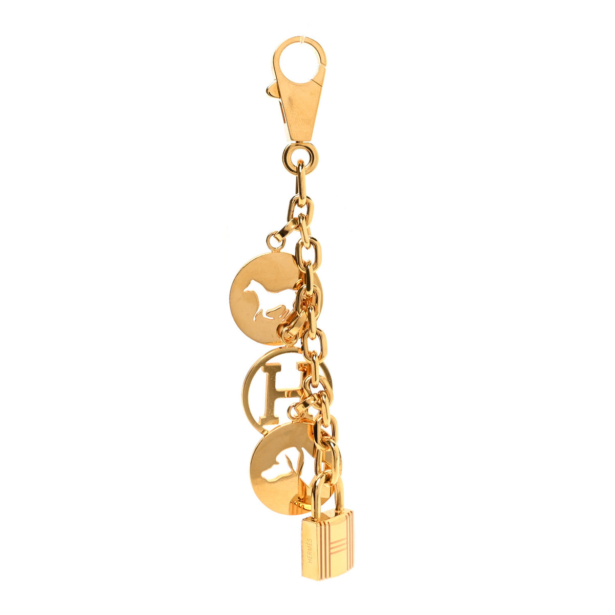 Breloque Bag Charm Gold