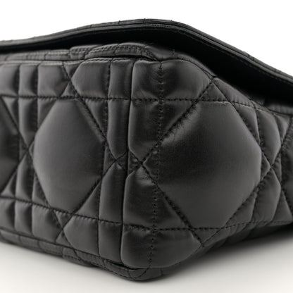Christian Dior Calfskin Macrocannage Medium Caro Bag Black 10 of 11