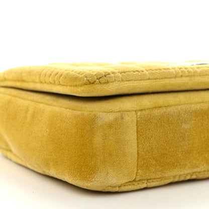 Burberry Velvet Quilted Mini Lola Bag Yellow 9 of 10