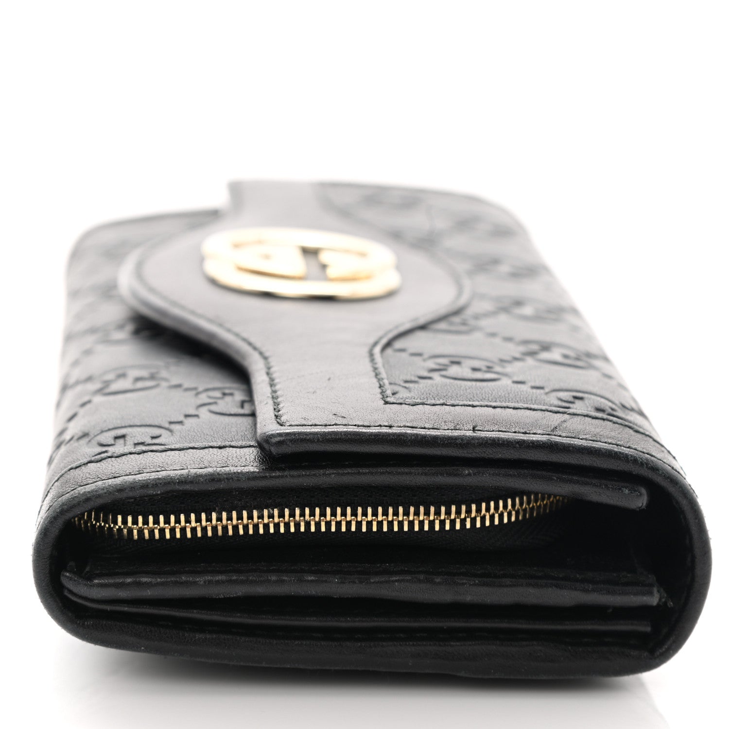 Gucci Guccissima Sukey Continental Wallet Continental Wallet Black 9 of 10