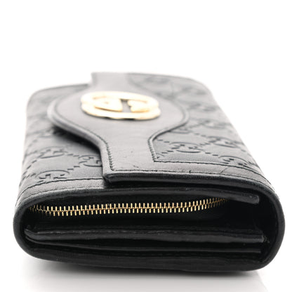Gucci Guccissima Sukey Continental Wallet Continental Wallet Black 9 of 10