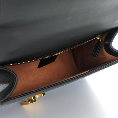 Gucci Calfskin Small Sylvie Shoulder Bag Black 5 of 8