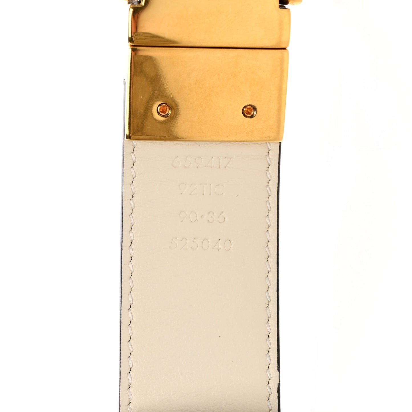 GG Supreme Monogram Plutone Calfskin Double G Reversible 30mm Belt 90 36 Beige Ebony Mystic White