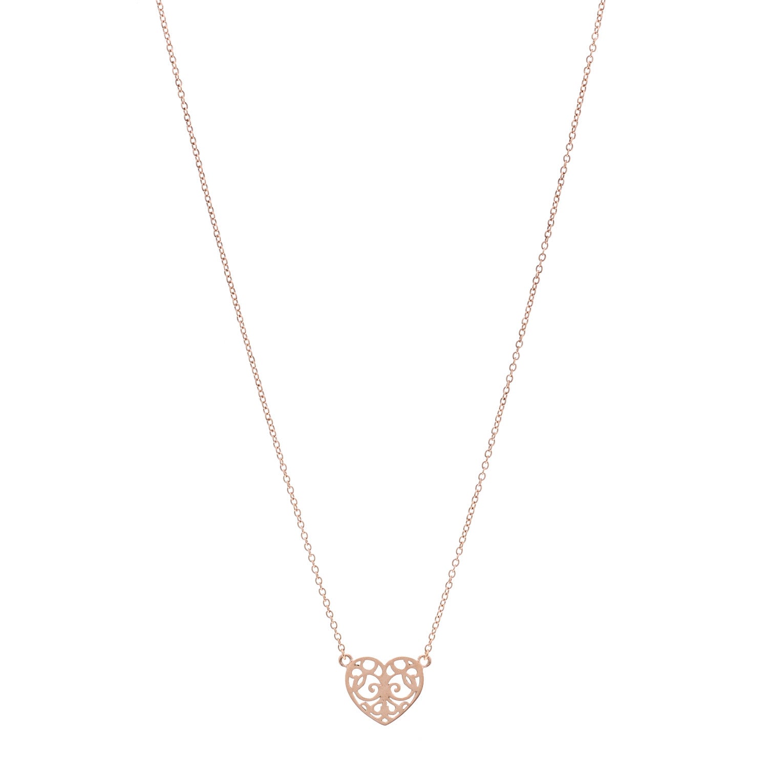 Tiffany Rubedo Mini Enchant Heart Pendant Necklace 1 of 5