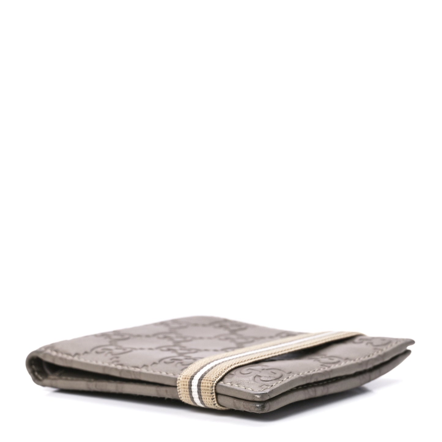 Guccissima Card Case Wallet Grey