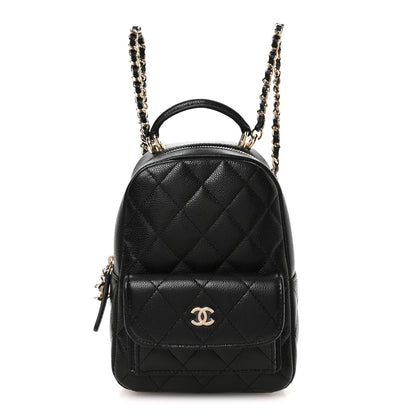 Chanel Caviar Quilted CC Mini Classic Backpack Black 1 of 10