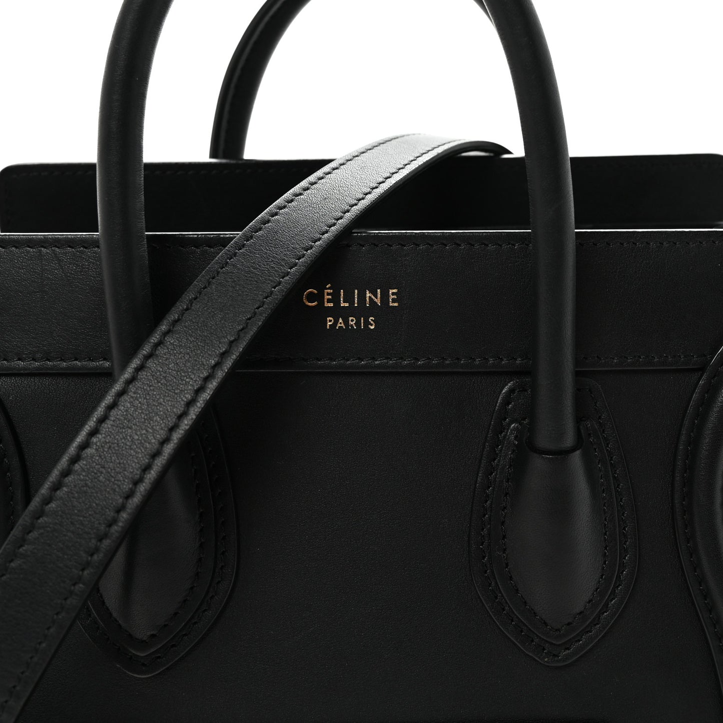 Smooth Calfskin Nano Luggage Black