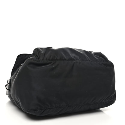 Prada Re-Nylon Vela Saffiano Double Buckle Messenger Shoulder Bag Black 4 of 9
