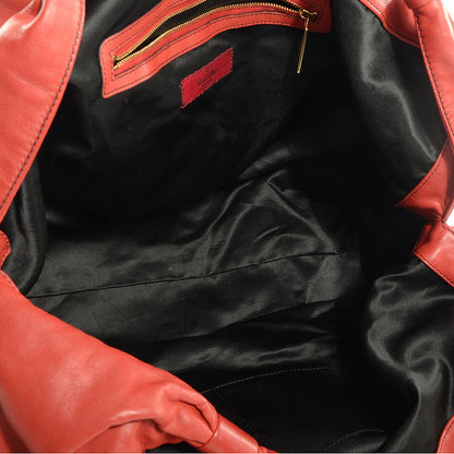 Valentino Garavani Nappa Premier Bow Hobo Rosso 5 of 8