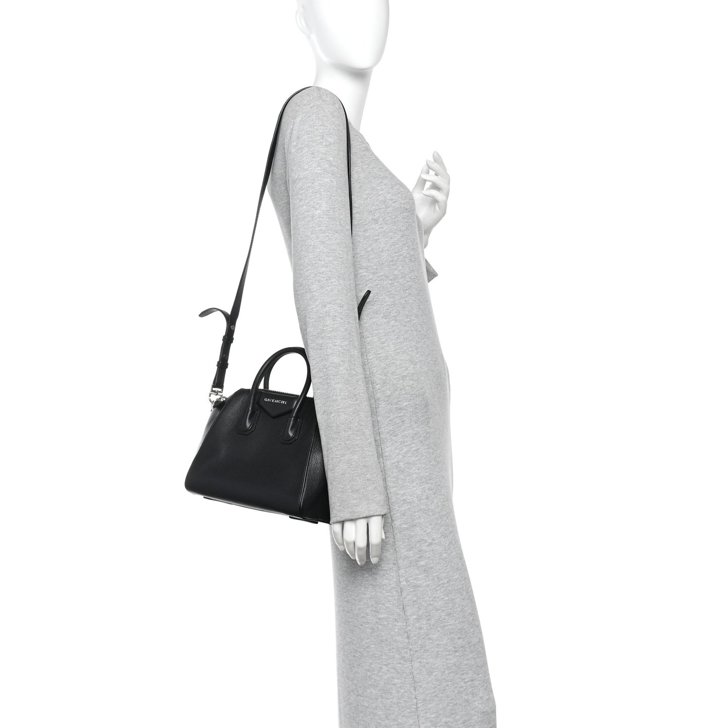 Sugar Goatskin Mini Antigona Black
