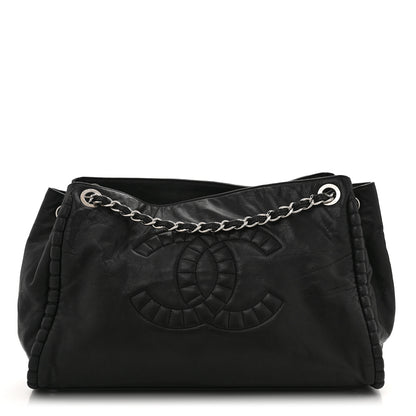 Chanel Calfskin On the Bund Open Accordion Tote Black 1 of 13