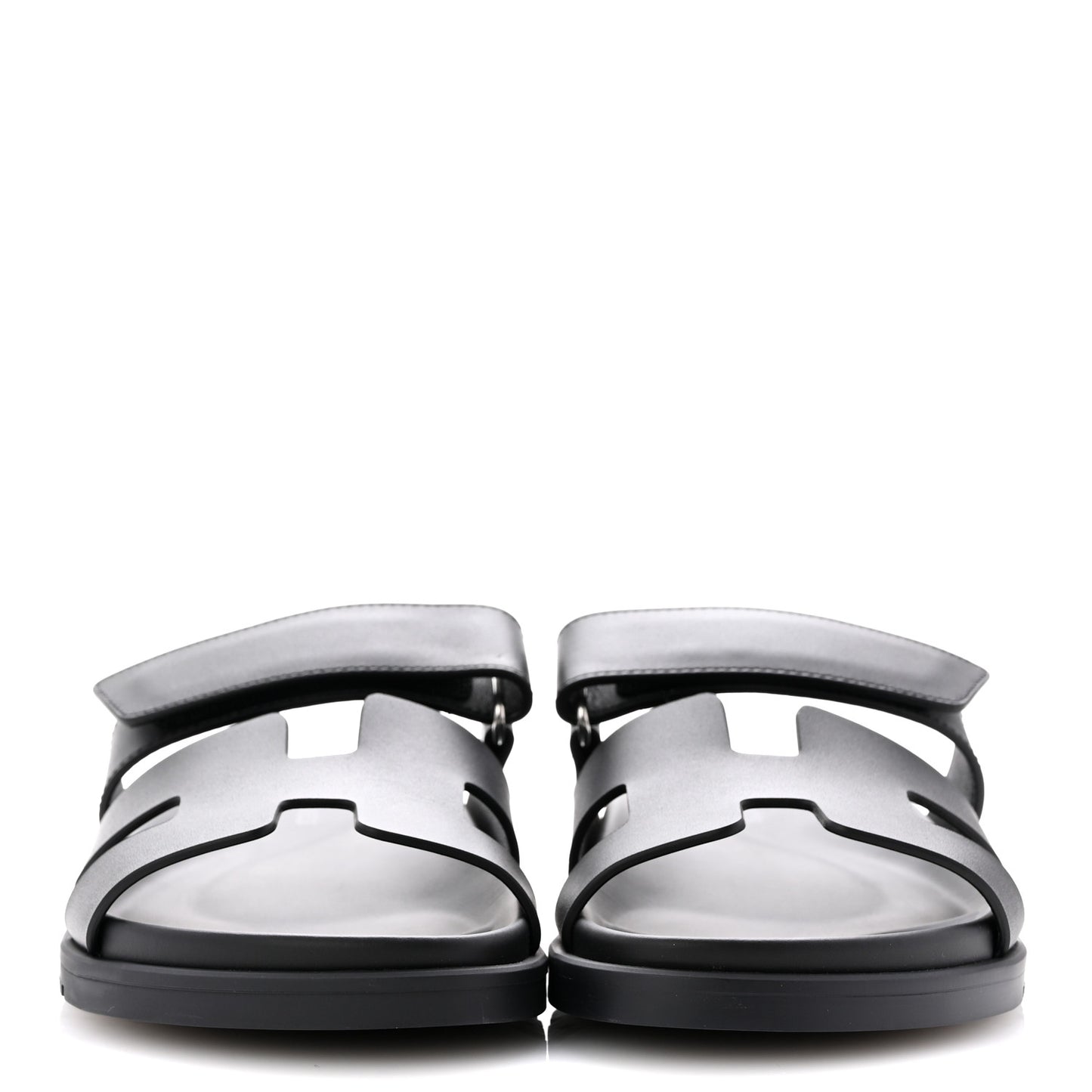 Calfskin Womens Chypre Sandals 38.5 Black