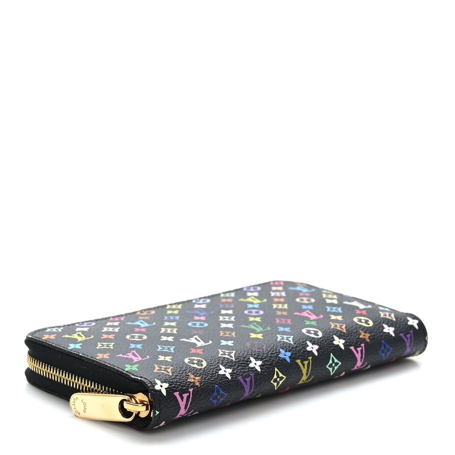 小物 LOUIS VUITTON Louis Vuitton Monogram Multicolor Zippy Wallet Black Grenade
