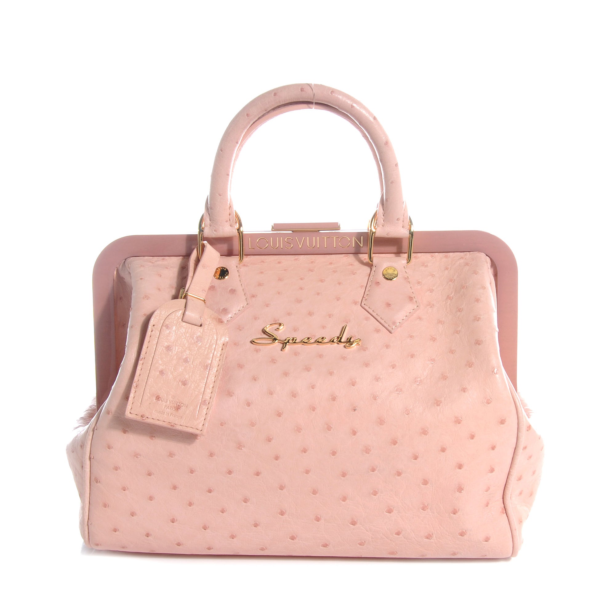 Louis Vuitton Ostrich Frame Speedy Pink 1 of 7